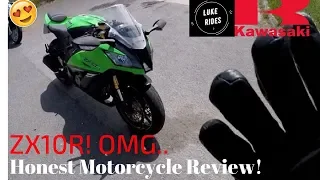 2014 Kawasaki ZX10R Superbike Comprehensive & Honest Review @Luke_Rides