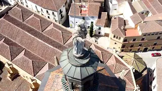 4k Hyperlapse.The Space Elevator Effect Guadix Cathedral. Efecto ascensor Catedral de Guadix.