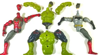 ASSEMBLE TOYS, BATMAN VS SPIDERMAN VS HULK SMASH AVENGERS SUPERHERO TOYS