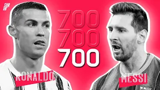 Messi vs Ronaldo - 1st 100th, 200th, 300th, 400th, 500th, 600th & 700th GOAL in Career