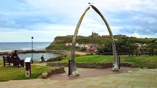 Whitby Town and the 199 Steps Walk, English Countryside 4K