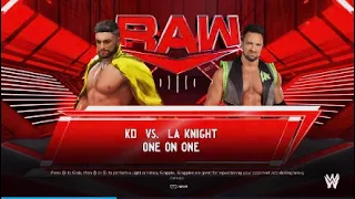 WWE Raw| King Dominator vs LA Knight WWE2K24