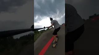 Pump track longboarding follow along #shorts #longboarding #pumptrack #skateboarding  #colorado