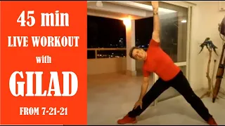 Live workout with Gilad from 7 21 21