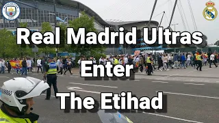 Real Madrid Fans Enter The Etihad - Manchester City 4 - Real Madrid 0 - 17 May 2023