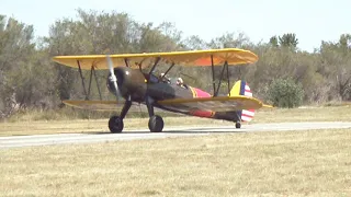 Stearman Takeoff Run at Serpentine 2020 Fly-In