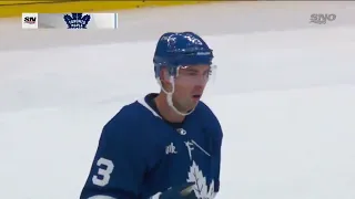 Justin Holl scores the first goal of the pre-season. September 24th, 2022