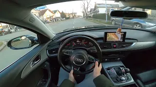 Audi A6 4G 3.0 TDI Quattro Onboard POV City Drive / Driving