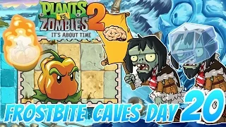 Frostbite Caves Day 20 Walkthrough | Plants Vs Zombies 2