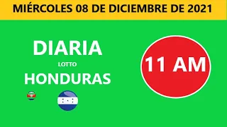 Diaria 11:00 am  honduras loto costa rica La Nica hoy miércoles 08 diciembre de 2021  tiempos hoy