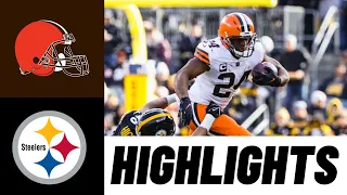 Nick Chubb Highlights vs Steelers | NFL Week 18