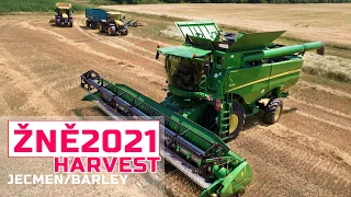 2021 barley HARVEST II | John Deere s680 || Žně 2021 | ječmen ozimý II | [4K]