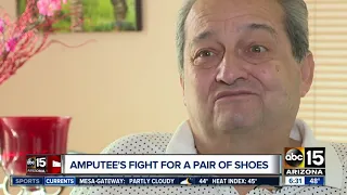 Amputee's fight for a pair of shoes