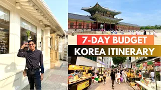 2024 SOUTH KOREA TRAVEL GUIDE | 7-DAY BUDGET ITINERARY