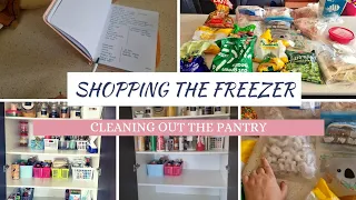 Pantry Challenge | Shopping the freezer &  cleaning out the Pantry