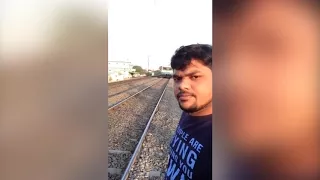 Man Attempts Stupid Selfie Stunt l Selfie With Speeding Train l Selfie Accident