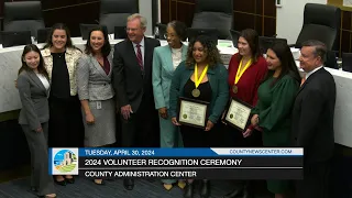 County Thanks Volunteers at Recognition Ceremony