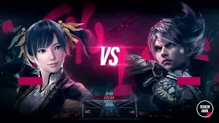 Tekken 8 Gameplay  [ Xiaoyu VS King / Lars ] Urban Square Arena Stage No Commentry