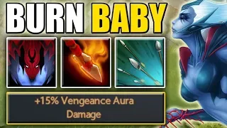 Auto Hit Burning Spear [Focus Fire - #1 Imba + 15% Vengeance Aura] Dota 2 Ability Draft