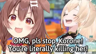 Korone Makes Iroha Laugh So Hard That Her Stomach Starts Hurting [Hololive]