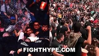 ALL HELL BREAKS LOOSE AS ANGRY FANS THROW BOTTLES AFTER EYE POKE ENDS UFC MEXICO CITY MAIN EVENT