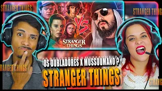 Stranger Things (Dubladores) Vs. Mussoumano - Batalha de Rap [React do Casal]🔥