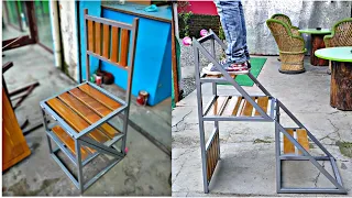 Metal chair making | diy metal chair ladder | make a chair from India 2020 #chairathome #metalchair