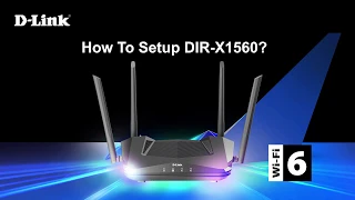D-Link, How to Setup DIR-X1560 AX1500 Wi-Fi 6 Router