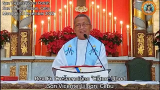 "Unsay angay i-tudlo sa mga bata?" 12/12/2022 Misa ni Fr. Ciano Ubod sa SVFP.