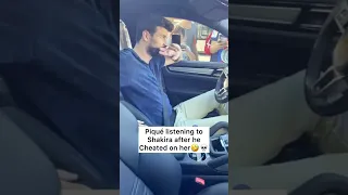 Piqué listening to shakira after he cheated on her 🤣😱 #viral #pique #piquecheating #shakira #2022