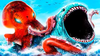 BLOOP Vs KRAKEN In GTA 5 (Sea Monster Fight)