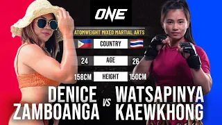 Denice Zamboanga 🇵🇭 vs. Watsapinya Kaewkhong 🇹🇭 Full Fight Replay