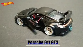911 PORSCHE GT3 openable Custom Hotwheels