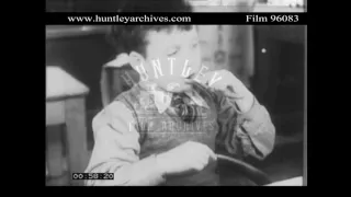 Children Play at Being Adults in 1950's Britain.  Archive film 96083