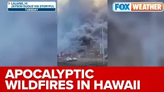 Much Of Historic Town Of Lahaina Believed To Be Burned From Hawaii Wildfires