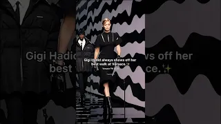 Gigi Hadid always shows off her best walk at Versace.✨💅#versace #gigihadid