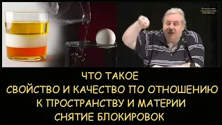 ✅ Н.Левашов: Что такое свойство и качество по отношению к пространству и материи. Снятие Блокировок