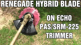 Renegade brush blade and Echo trimmer conversion kit installation - review