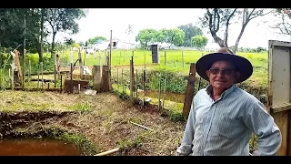 JOAOZINHO DO JOVITO NO SITIO ONDE NASCEU MORA ATE HOJE, MINA DE AGUA, FOLIÃO A 50 ANOS, ALMOÇO