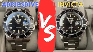 Addiesdive MY H3 Vs Invicta Pro Diver Comparison - Which One Is The Best Budget Submariner Homage