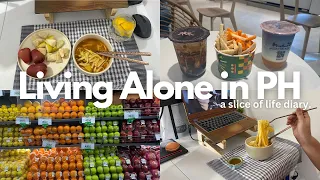 Living alone in Philippines: weekend vlog, grocery shopping and errands, what i eat in a day 🛒🍓