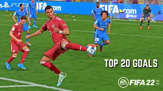 FIFA 22 - TOP 20 GOALS #7 (MJ7 Ft. Noori) | 4K