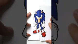 Sonic / Sonic exe #shorts #sonic #sonicexe #fnf #howtodraw #toonymoonyart #fnf #papercraft #lol #fun