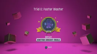 Sackboy A Big Adventure Trial E: Faster Blaster PS Challenge 5 Gold Reward PS4 Version Of Trial 4K