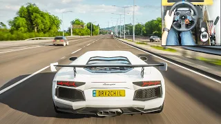 Lamborghini Aventador FE Forza Horizon 4 - FAST Drive | Logitech g29 gameplay