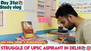 Struggling life of UPSC aspirants in Delhi 📚 | Study vlog | motivation video🎯