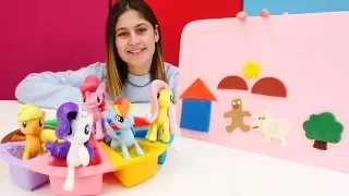 Oyuncak kreşi. My little Pony ile Play Doh oyunu!