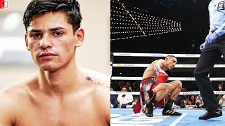 RYAN GARCIA REACTS TO TEOFIMO LOPEZ GETTING DROPPED BY GEORGE KAMBOSOS JR