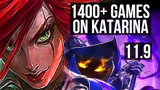 KATARINA vs VEIGAR (MID) | 3.3M mastery, 20/2/6, Legendary, 1400+ games | BR Master | v11.9