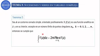 Sucesiones y series en variable compleja-Clase 5